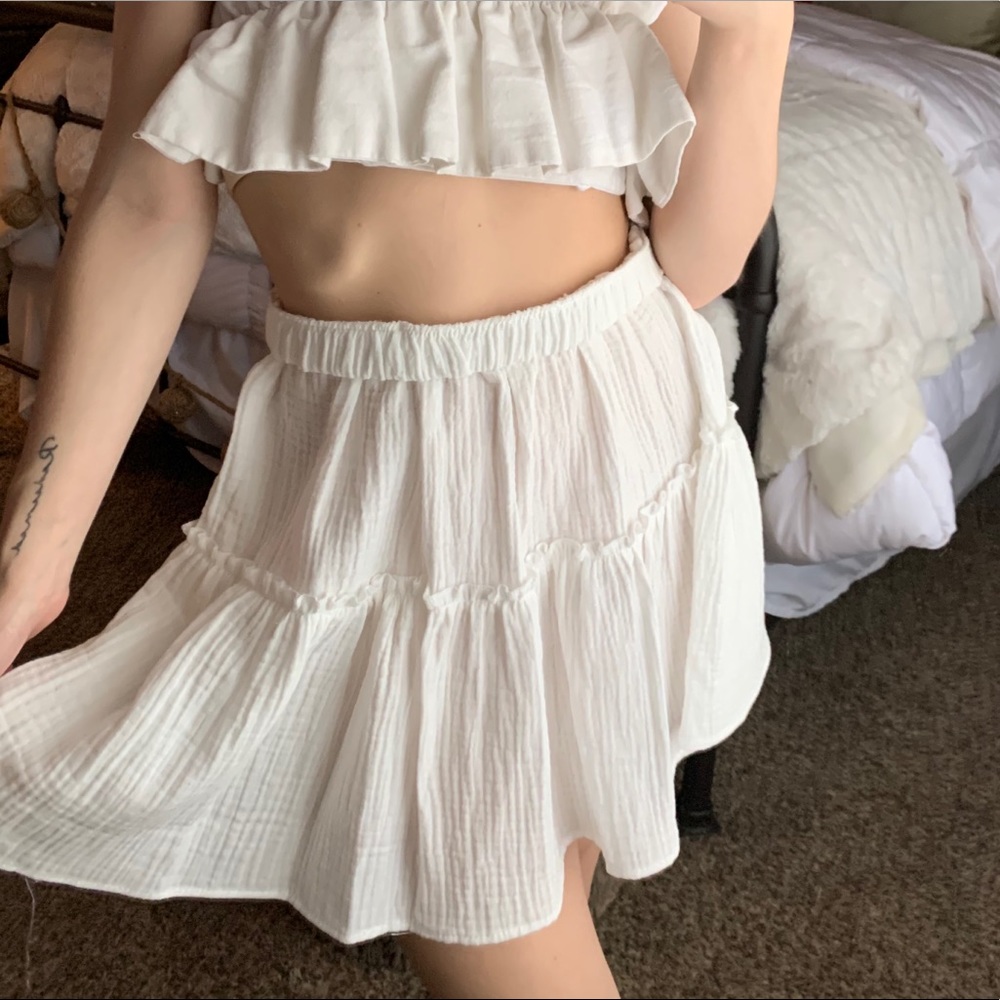 White skirt